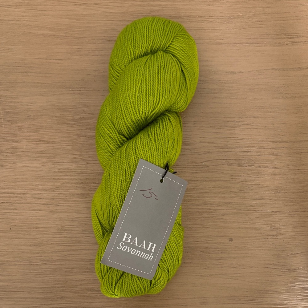 NWT Savannah Baah Tequila Lime Green Yarn 1 Skein